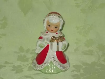 NAPCO Vintage Angel Bell Holding Presents With Spaghetti Trim Free Shipping • $34.99