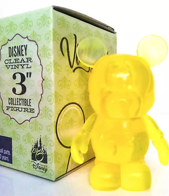 Disney Vinylmation 3  Clear Series Bright Yellow 2009 Collectible Toy Figure New • $24.99