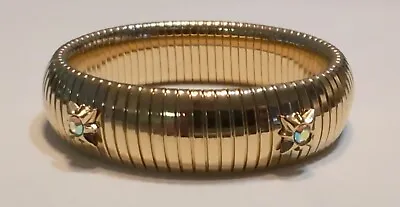 Kirks Folly Gold AB Crystal Star Stretch Bangle Bracelet • $19.99