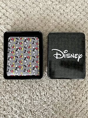 Disney Mickey Mouse Men's Wallet Bi-Fold 3-Pose Stripe Gray Nerdy Mickey Mouse • $16.99