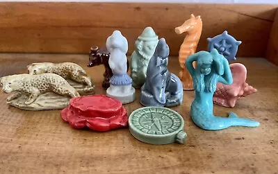 Wade Whimsies Lot Circus Dog Clown Figurines Coastal Mermaid Seahorse Cheetahs  • $12.99