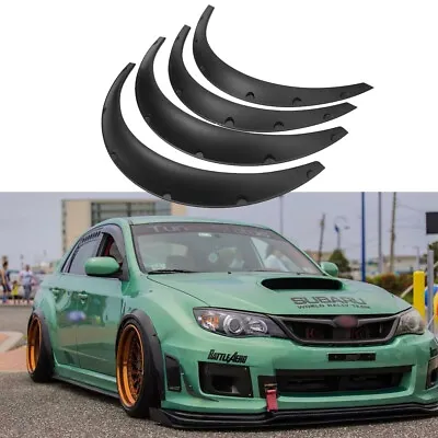 4.5  Fender Flares Extra Wide Body Kit Wheel Arches For Subaru WRX STi 2008-2014 • $84.23