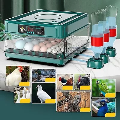 10/12 Eggs Double Electric Incubator Fully Automatic Chicken Duck Egg Hatcher • £44.99