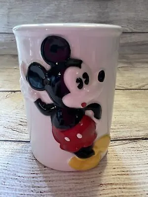 Vtg Disney Mickey Mouse Toothbrush Holder Bathroom Decor Collectible Japan 3.5” • $9.99