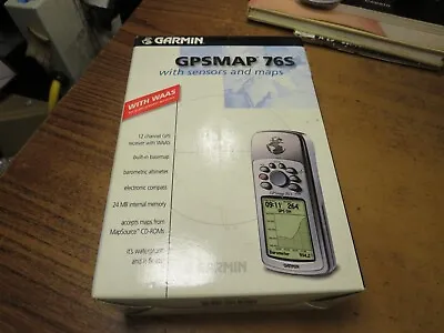 Garmin GPSMAP 76S Gray Handheld GPS Chartplotting Receiver W Accessories • $125