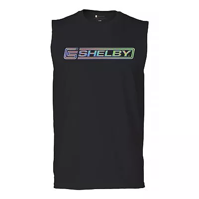 Shelby Holo Logo Muscle Shirt Mustang Cobra Performance Powered By Ford Men's • $22.95