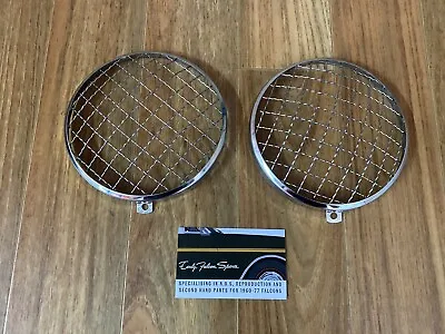 New Pair Reproduction Ford Falcon Mesh Driving Light Covers XW XY GT GS GTHO • $134.95