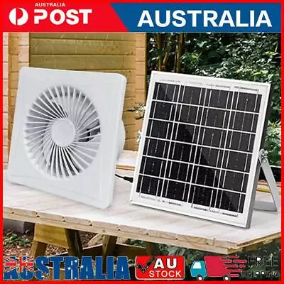 Solar 12V Extractor Ventilation Fan Exhaust Fan For Bathroom Kitchen Toilet • $86.70
