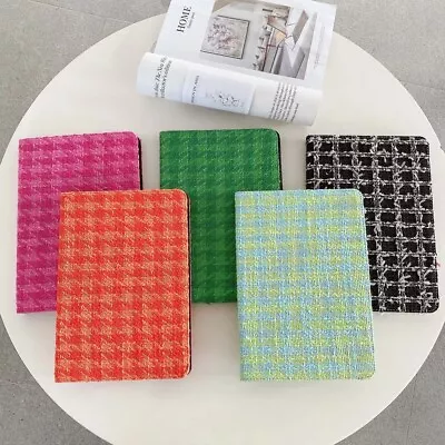 For IPhone IPad Mini Simple Colorful Knitted Plaid Model Tablet Cases • $16.09