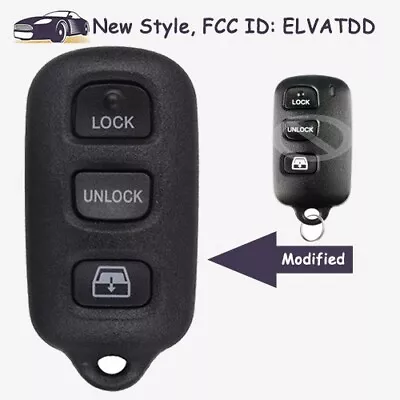 Modified Remote Key Fob 3+1 4 Button ELVATDD For Toyota Sequoia Tundra Tacoma • $11.90