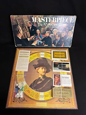 Vintage Parker Brothers Masterpiece Art Auction Board Game Complete • £38.60