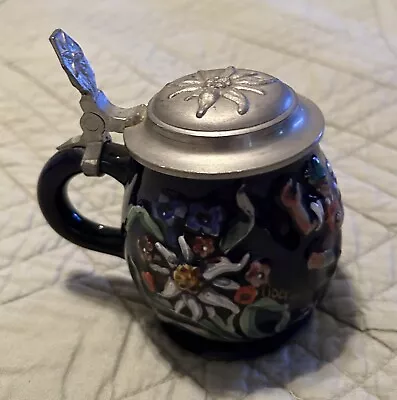 Reinhold Merkelbach Grenzhausen Vtg Lidded Stein Number 3813  Tyrolean Dancers • $39