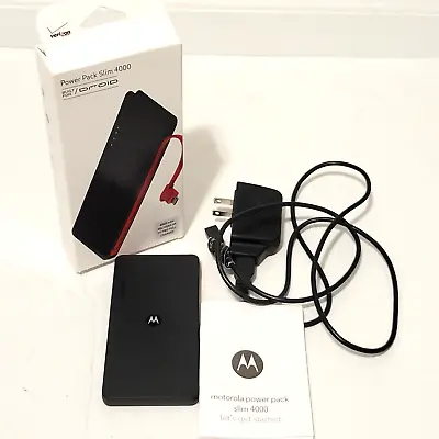 Motorola Verizon Power Pack Slim 4000 Built For Droid 4000mAh Universal Portable • $21.99