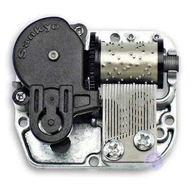 Music Box Parts Mechanism Grey Wind Up Sankyo Musical Movement (60 Tunes Option) • £11.98