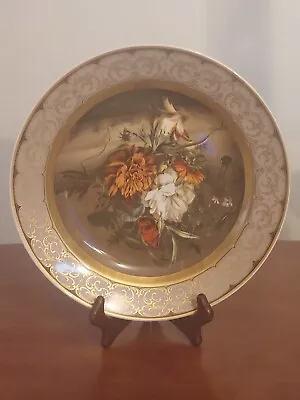 KAISER Germany FLOWER BOUQUET Rachel Ruysch SPIDER Insects 12  PORTRAIT PLATE • $50.01