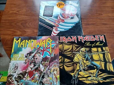 Vintage Album Lot Manowar Judas Priest Iron Maiden • $140