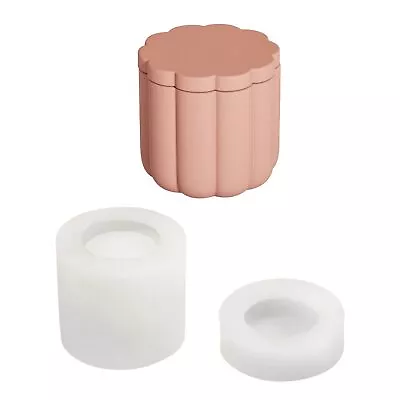 Concrete Planter Molds Candle Jar Silicone Mould DIY Bathroom Accessories Set... • $33.61