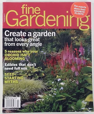 2012 FINE GARDENING #143 Diagnosing Orchid Trouble STARTING SEEDS Edible Flowers • $8.67