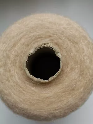 £6 • Buy Beige Colour Wool Yarn On Cone For Machine Or Hand Knitting 560 Gr. 