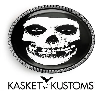 Misfits Belt Buckle - Crimson Skull Horror Punk Handmade Belt Buckle - 179 • $37.99