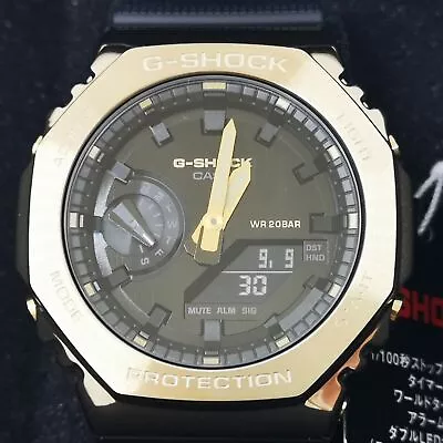 CASIO G-SHOCK GM-2100G-1A9JF Gold Black Men's Watch New In Box • $340.53