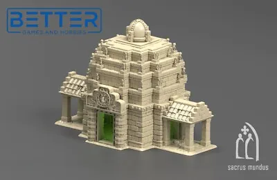 Temple - Temple Ruins 3d Printed Terrain. For Age Of Sigmar Warhammer • $28.95
