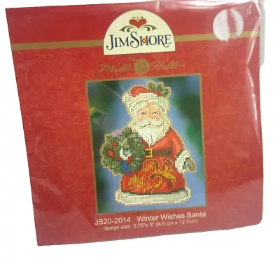 Mill Hill Jim Shore Beaded Cross Stitch Kit Winter Wishes Santa JS20-2014 New • $10.39