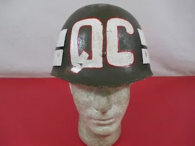 Vietnam ARVN Hand Painted M1 Helmet Liner - Q.C. - ARVN Military Police - RARE • $159.99