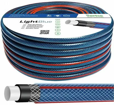 50M Heavy Duty Garden Hose Pipe Reinforced Braided PVC Watering Hosepipe 1/2 3/4 • £2.39