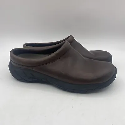 Merrell Bracken Brown Leather Clogs Shoes Womens Size 9 (8) • $44