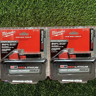 2-Pack New Genuine 18V Milwaukee XC 48-11-1865 6.0 AH Batteries M18 High Output • $54