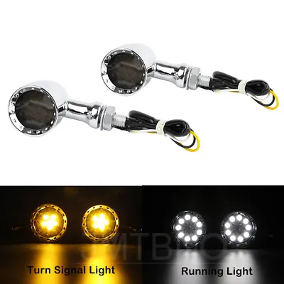 For Suzuki Boulevard S40 C50 M50 M90 LED Blinker Turn Signal Tail Light Chrome • $22.45