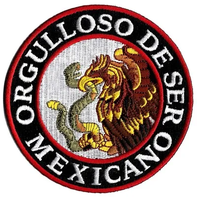 PROUD TO BE MEXICAN Embroidered Iron-on PATCH FLAG ORGULLOSO DE SER MEXICANO New • $6.99