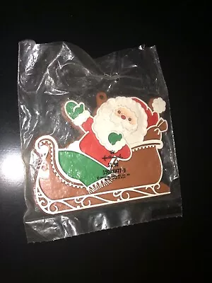 Hallmark Christmas Cookie Cutter Santa Claus In Sleigh (1979) Made In USA • $5