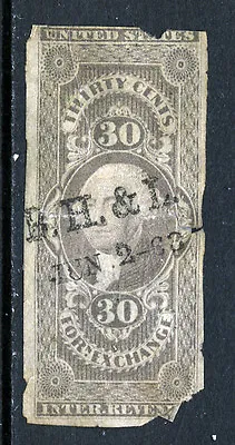 Bigjake: R51a 30 Cent Foreign Exchange Imperforate Revenue Space Filler • $20