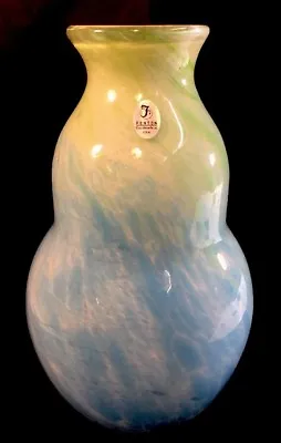 $295 • Buy Fenton Art Glass Dave Fetty “ Caribbean Day “ Hand Blown Vase Limited To 750