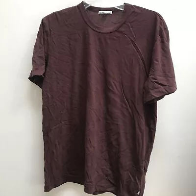 James Perse Men's Relaxed Cotton S/S Crew Neck T-Shirt Brown Wash MLJ3311 • $31.10
