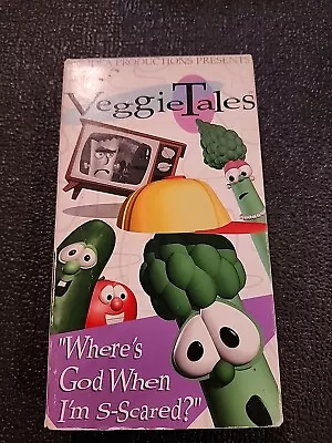 Veggie Tales Where’s God When I’m S-Scared (VHS 1994) Video Tape  • $7.99