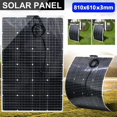 $119.99 • Buy 300W Watt Flexible Solar Panel 18V Battery Charger Kit Car Camping DIY RV Marine