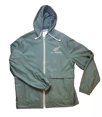 Original Weatherproof Vintage Hooded Full Zip Slicker Coat Jacket Size Large  • $20.90