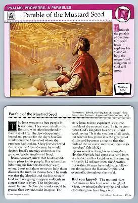 Parable Of The Mustard Seed #17.16 Psalms - Family Bible 1994-2001 Grolier Card • $3.07