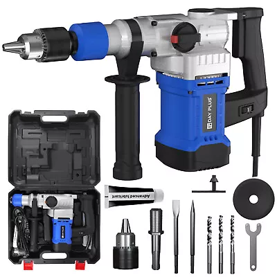 Electric Rotary Drill Impact Hammer Drills Breaker SDS Plus Chuck Chisel Bits • £53.10