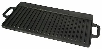 £24.99 • Buy Reversible Grill Plate Pre-Seasoned Cast Iron Griddle Pan Plate