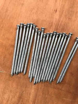 Galvanised Nails 6 Inch 150mm Long Round Head 20 Nails For £9.00 • £9