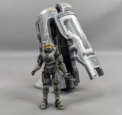 Halo 4 Master Chief Figure Cryo Chamber Set Xbox Game Grey Mcfarlane Toys Gun • $39.99