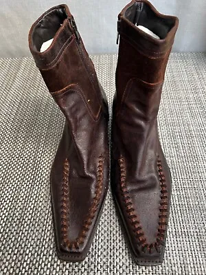 Men's Dsquared2 Brown Leather Boots • $495