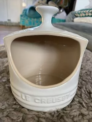 LE CREUSET WHITE STONEWARE SALT PIG 15cm X 13cm 0.3L/10oz NEW BNIB • £30