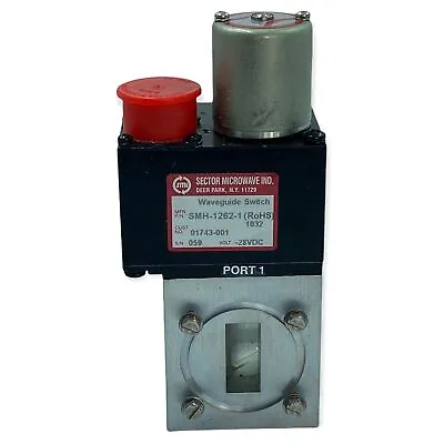 $517.60 • Buy Waveguide Termination Switch Auto - Manual DPDT WR-112 WR112 SMH-1262-1 Sector M