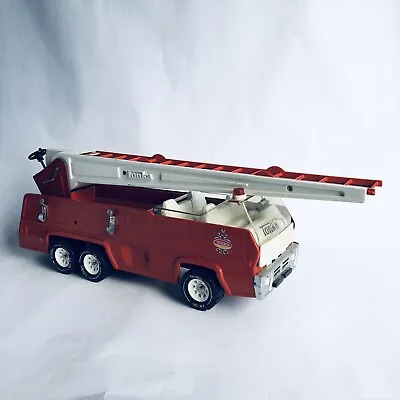 Vtg Tonka Fire Truck Engine Swivel Aerial Ladder # 32202 Pressed Steel 1970s EUC • $12.99