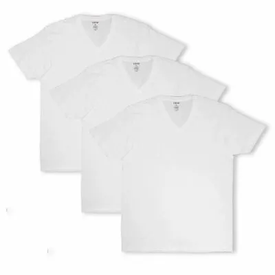 IZOD Men's 3-Pack White Big & Tall V-Neck S/S T-Shirt (S02) • $15.60